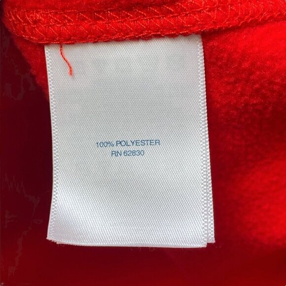 LANDS END Fleece Top Plus Size 2X Red 1/4 Zip Pullover Womens Jacket - Picture 11 of 11